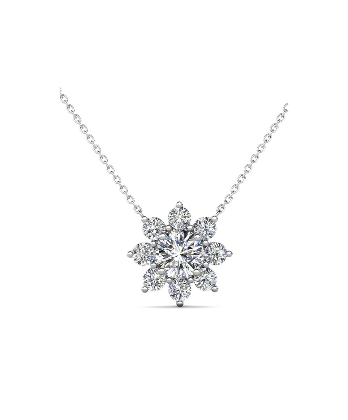 Сребърно колие Frozen Starligh с мойсанит Сребърно колие Frozen Starligh с мойсанит