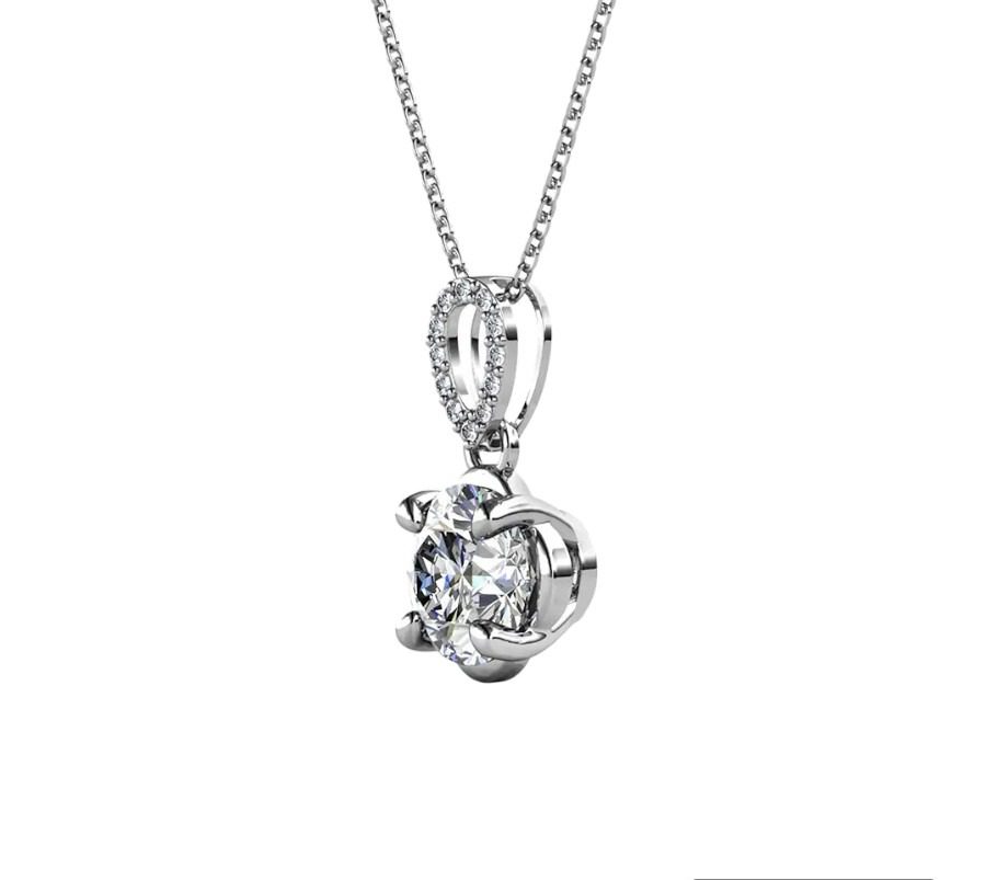 Сребърно колие Radiant Allure с мойсанит Сребърно колие Radiant Allure с мойсанит - Image 2