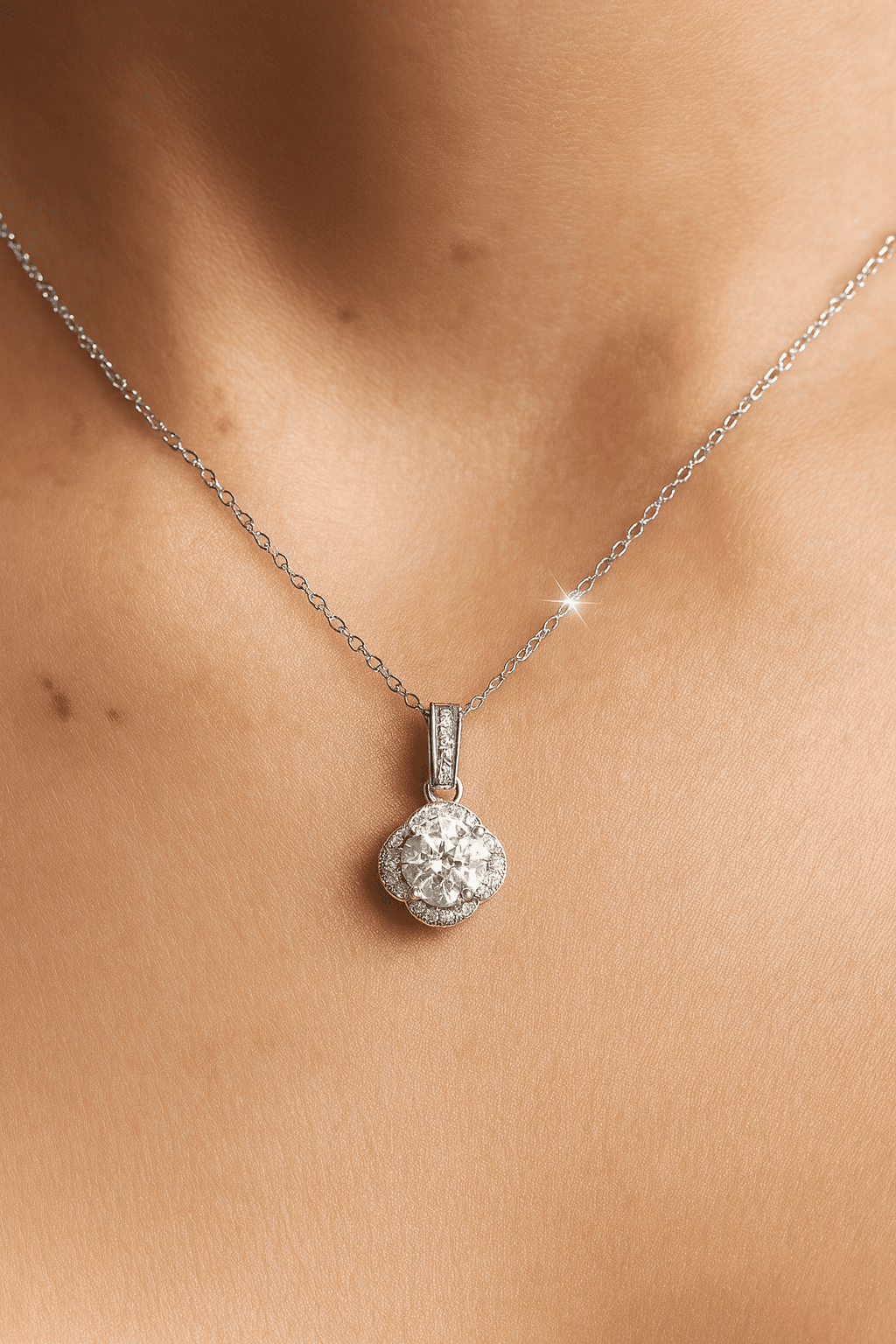 Сребърно колие Gleam Gems с мойсанит Сребърно колие Gleam Gems с мойсанит - Image 2