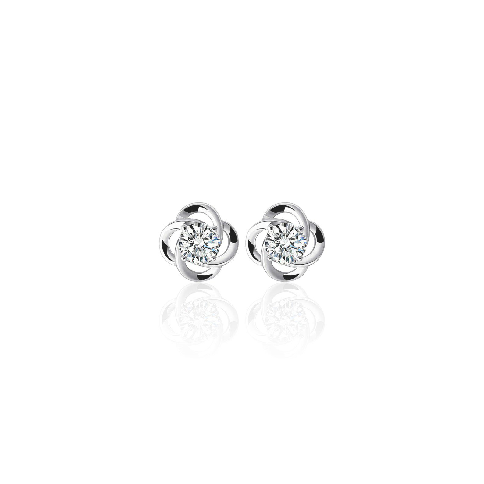 Сребърни обеци Dazzling Moissanite с мойсанит Сребърни обеци Dazzling Moissanite с мойсанит