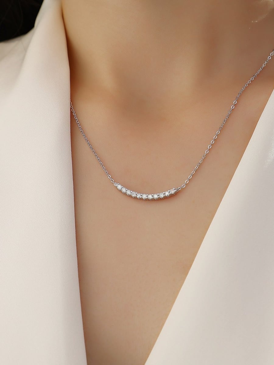 Сребърно колие Clarisse с мойсанит Сребърно колие Clarisse с мойсанит - Image 2